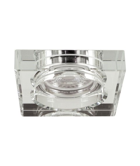 DECORATIVE GLASS DOWNLIGHT CRYSTAL SL421 ∙ SILVER SQUARE DECORATIVE GLASS DOWNLIGHT CRYSTAL SL421 ∙ SILVER SQUARE