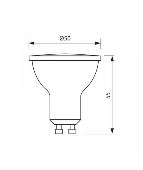 LED LAMP VOLUX LED ∙ JDR ∙ 7W ∙ 450LM ∙ GU10 ∙ 6400K
