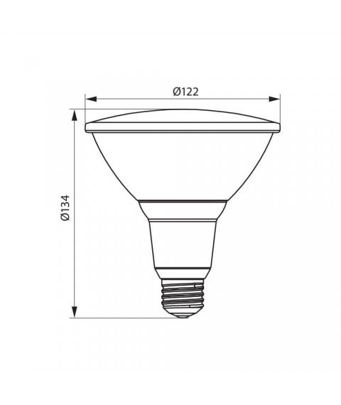 LED REFLECTOR LAMP SILVER LED ∙ PAR38 ∙ IP65 ∙ 15W ∙ 1250LM ∙ E27 ∙ 4000K LED REFLECTOR LAMP SILVER LED ∙ PAR38 ∙ IP65 ∙ 15W ∙ 1250LM ∙ E27 ∙ 4000K