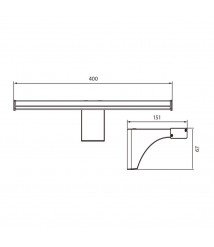 LED BATHROOM FIXTURE ZOE∙ 8W ∙ 4000K ∙ IP44