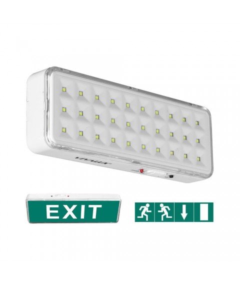 EMERGENCY LED LIGHTING FIXTURE RACER LED-M ∙ 3W ∙ LI-ION ∙ 3,7V