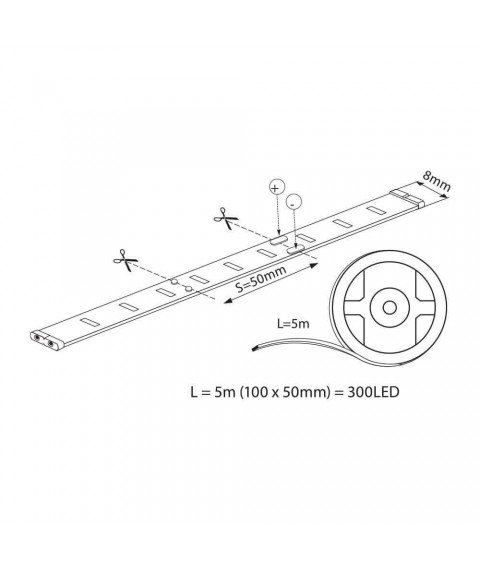 LED STRIP LENTA LED ∙ 60 SMD3528 ∙ 2700K  NON-WATERPROOF