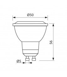 LED LAMP BREE∙ JDR ∙ 9W ∙ 250LM ∙ GU10 ∙ 3000K DIRECTIONAL LAMP 38°