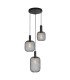 CHANDELIER ELINOR ∙ SSP951-R3H ∙ 3xE27 ∙ metal+PVC ∙ MESH ∙ BLACK