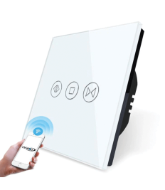 WI-FI SMART TOUCH EU CURTAIN SWITCH WHITE