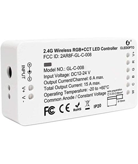GLEDOPTO ZIGBEE RGB+CCT  COLOR CONTROLLER GL-C-008