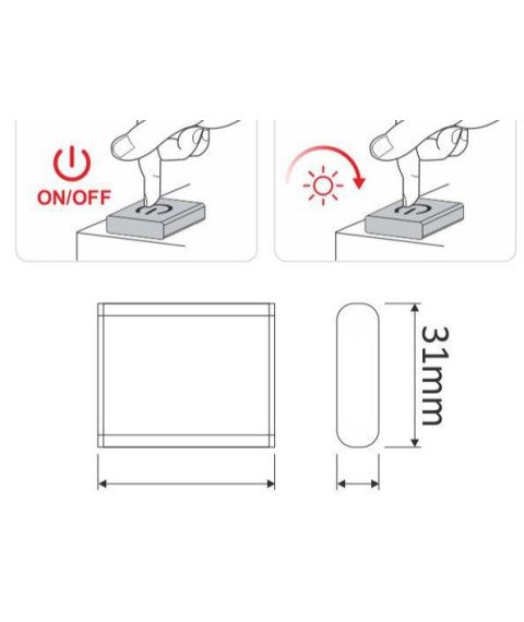 TOUCH switch with dimmer