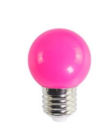 LED GLOBE G45 3W E27 PINK