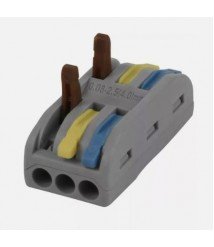 LEVER CONNECTOR 250V/32A 0.08 2.5mm TRIPLE- GROUND,  LIVE & NEUTRAL
