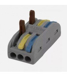 LEVER CONNECTOR 250V/32A 0.08 2.5mm TRIPLE- GROUND,  LIVE & NEUTRAL