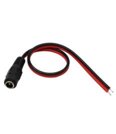 FLEXIBLE CONNECTOR 2 WIRES TO DC FEMALE 