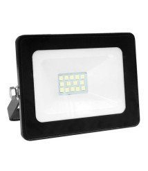 LED Flood Light 10W 12V-24V DC 6000K 110° Black