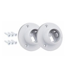 Mounting rosettes set for RAILING profile GRAY Mounting rosettes set for RAILING profile GRAY