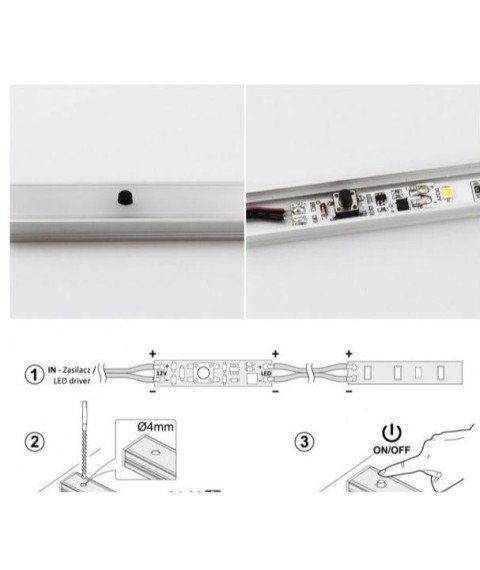 WYL-MS60-02W - Mechanical Micro Plate Switch MS60 12VDC 60W + 2m cable