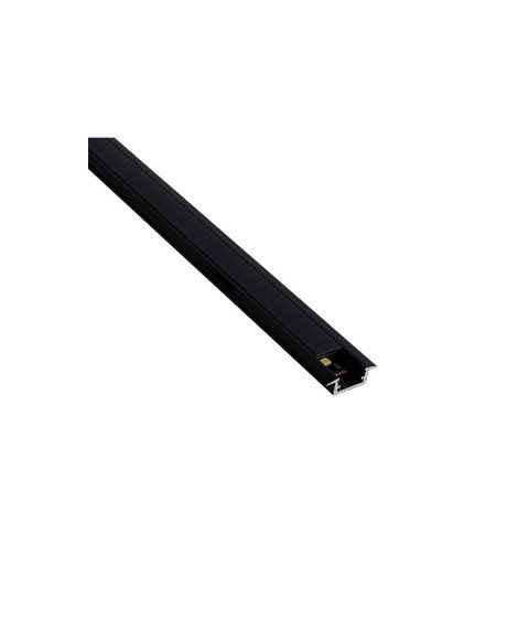 BLACK ALUMINIUM PROFILE RECESSED MINI 2M