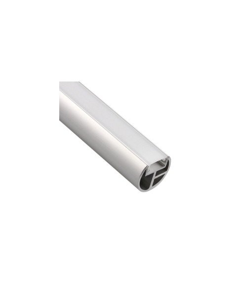 PROFILE RELING ALUMINIUM dedicated for wardrobes, opal cover, length 2m