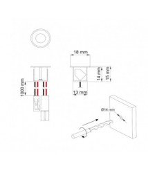 Button switch with dimmer W01 Recessed White