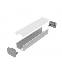 Aluminium LINE MICRO profile 2m  8mm x 11mm - TRANSPARENT COVER