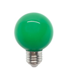 LED BULB E27 GLOBE GREEN 220-240V 3W