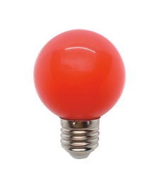 LED BULB E27 GLOBE RED 220-240V 3W