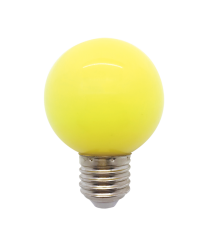 LED BULB E27 GLOBE YELLOW 220-240V 3W